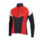 DEKO HALF férfi kerékpáros pulóver, fekete és piros