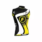 FDX 1020 férfi ujjatlan kerékpáros trikó fekete és sárga színben