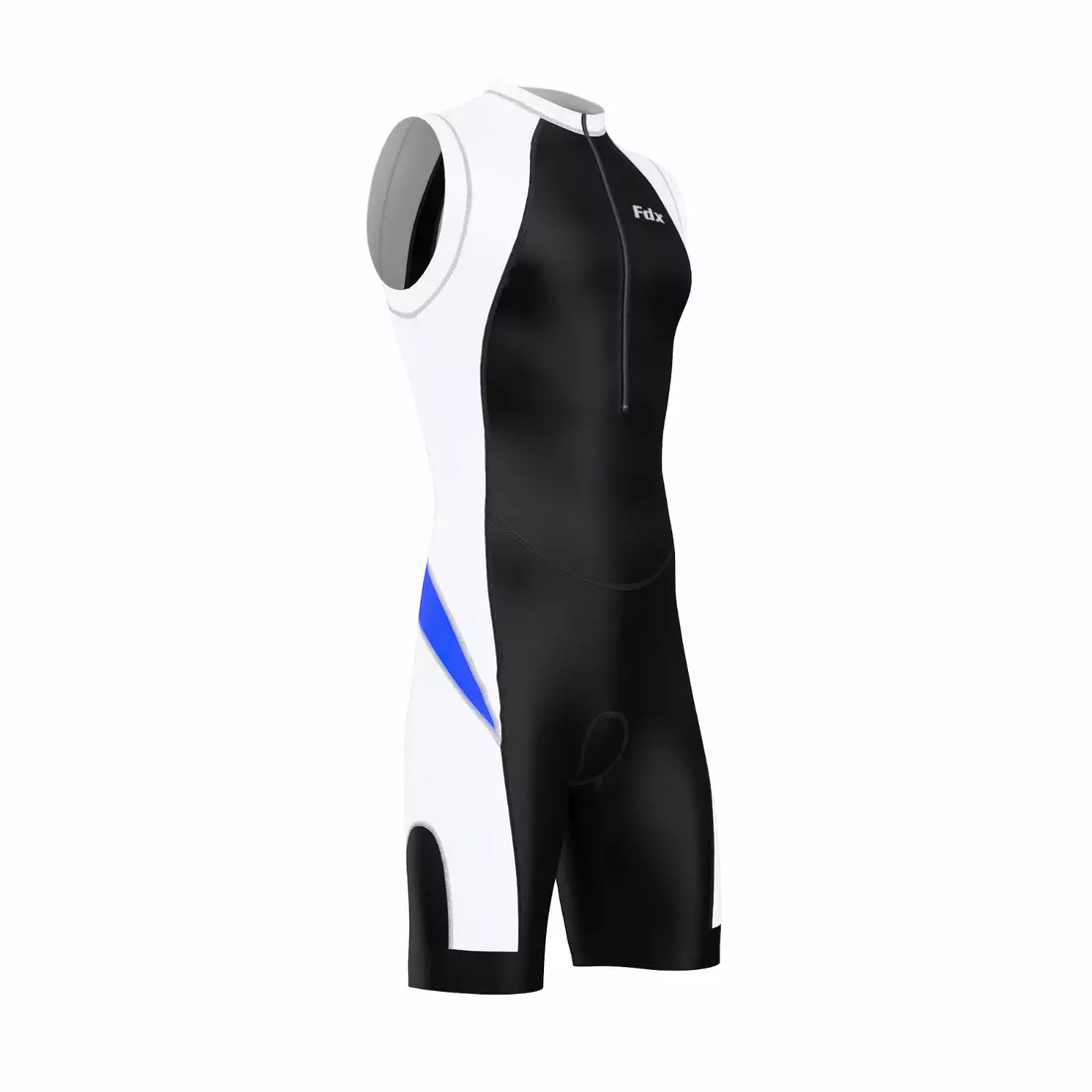 FDX 1030 triatlon ruha fekete, fehér és kék