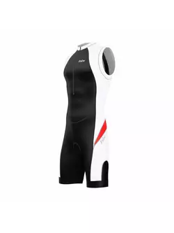 FDX 1030 triatlon ruha fekete, fehér és piros