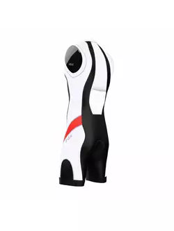 FDX 1030 triatlon ruha fekete, fehér és piros