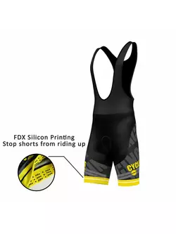 FDX 1050 kantáros rövidnadrág, fekete és sárga