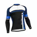 FDX 1220 férfi kerékpáros pulóver, fekete és kék