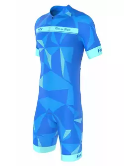 FDX 1270 egyrészes kerékpáros ruha/ruha, kék