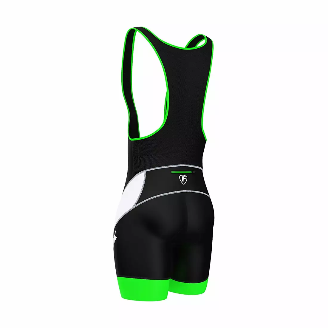 FDX 950 férfi kantáros rövidnadrág, fekete és zöld