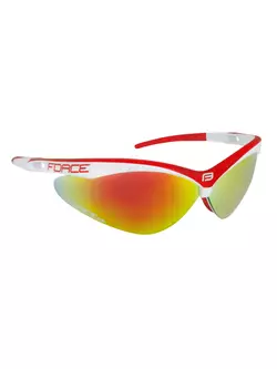 FORCE AIR szemüveg cserélhető lencsékkel, fehér és piros 91043