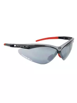 FORCE AIR szemüveg cserélhető lencsékkel, fekete és szürke 91040