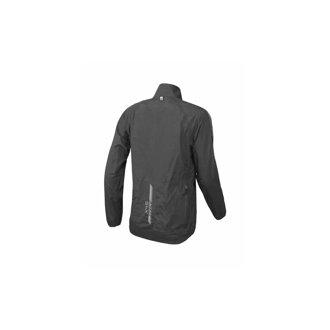 FORCE X45 eső kerékpáros kabát, fekete 899750