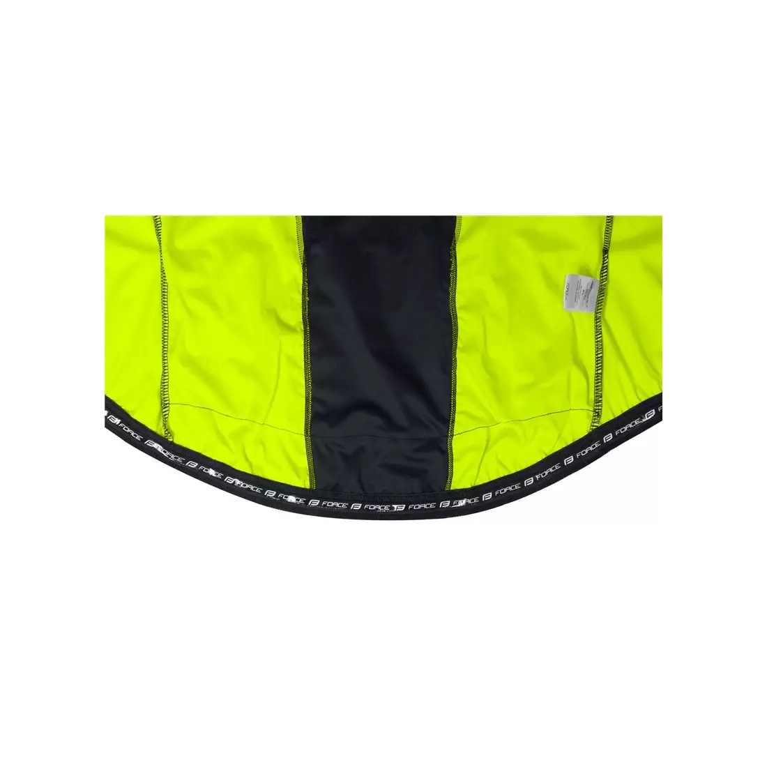 FORCE X58 könnyű kabát, kerékpáros széldzseki az átmeneti időszakra. fekete-fluor 899807