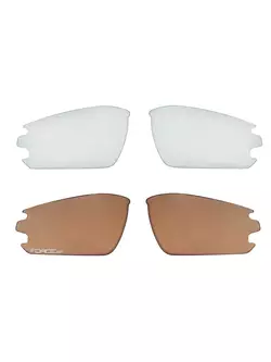 FORCE sport szemüveg cserélhető lencsével CALIBRE, fehér 91054
