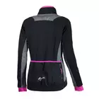 ROGELLI CARLYN női téli kerékpáros kabát, fekete-rózsaszín