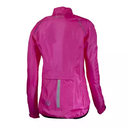 ROGELLI TELLICO Női esőálló kerékpáros kabát, fluor rózsaszín