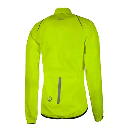 ROGELLI TELLICO esőálló kerékpáros kabát, sárga fluor