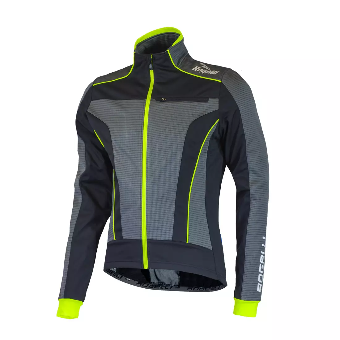 ROGELLI TRANI 3.0 téli kerékpáros kabát fekete-fluor