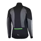 ROGELLI UBALDO 2.0 téli kerékpáros kabát fekete-szürke