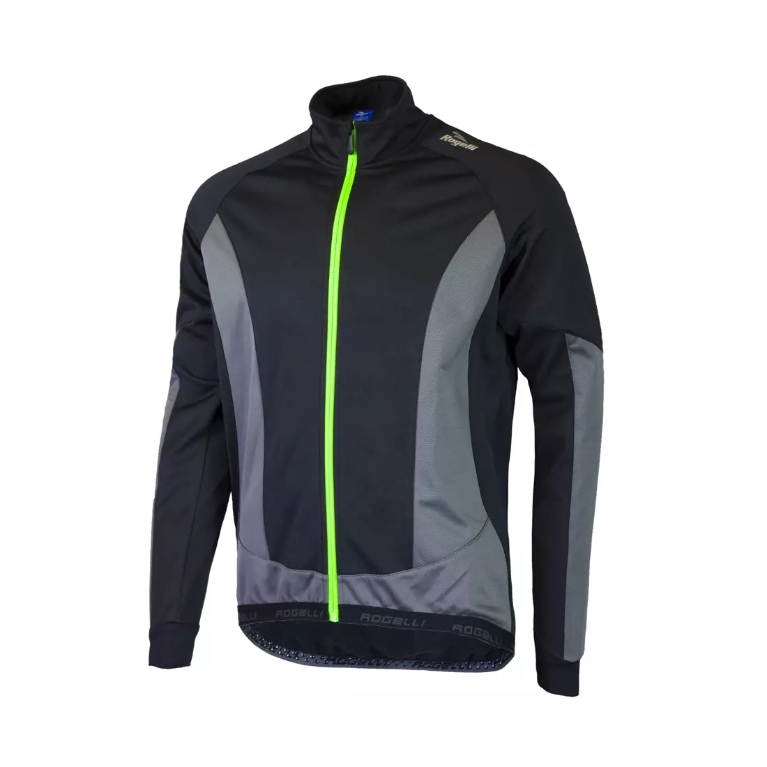 ROGELLI UBALDO 2.0 téli kerékpáros kabát fekete-szürke
