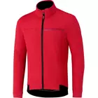 SHIMANO WINDBREAK téli kerékpáros kabát, piros ECWJAPWQS22