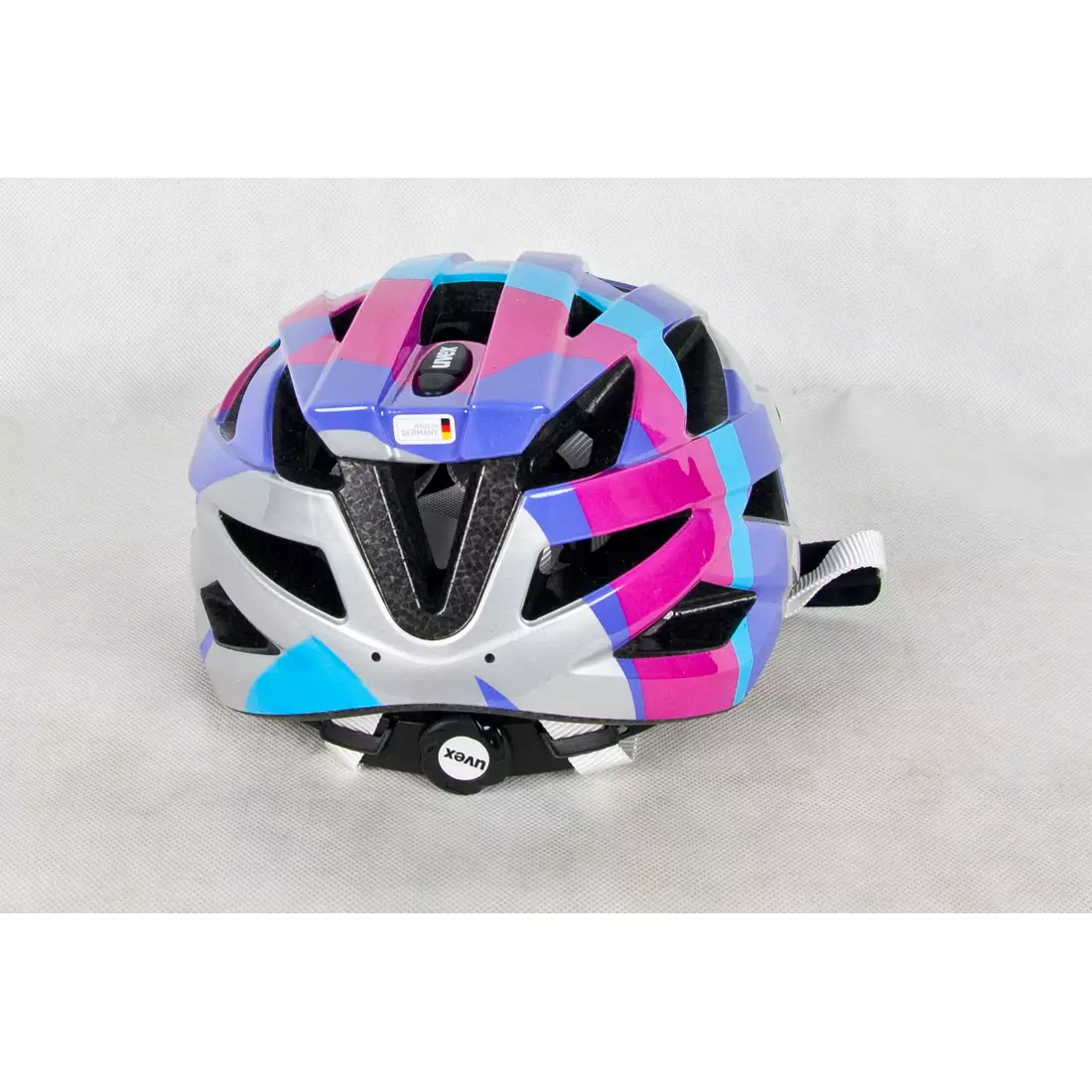 UVEX AIR WING kerékpáros sisak kék és rózsaszín