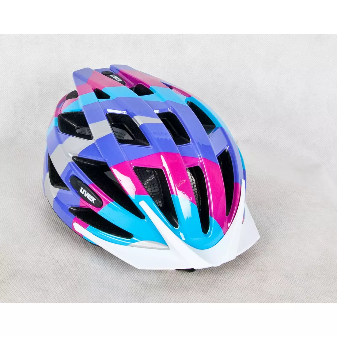 UVEX AIR WING kerékpáros sisak kék és rózsaszín